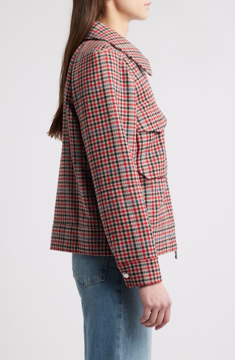 Rails Cheyenne Zip Front Jacket, Alternate, color, Crimson Mini Check