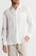 JACHS Solid Linen Long Sleeve Shirt