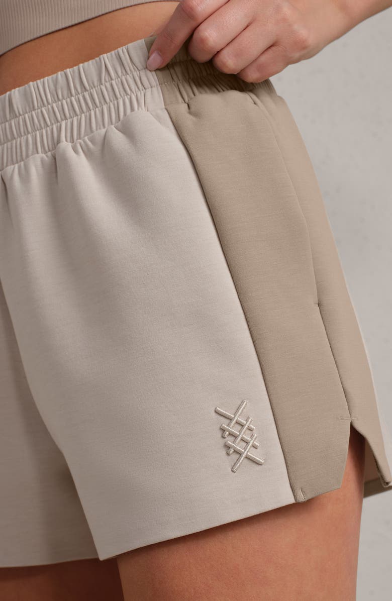 Rhone DreamGlow Colorblock Shorts, Alternate, color, Beige Stone