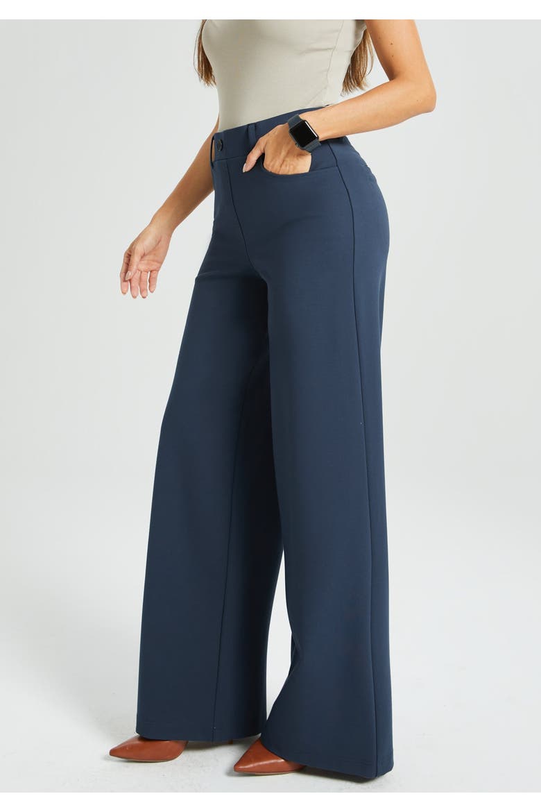 7-Pocket DPYP Dress Pant Yoga Pant | Wide, Alternate, color, Navy