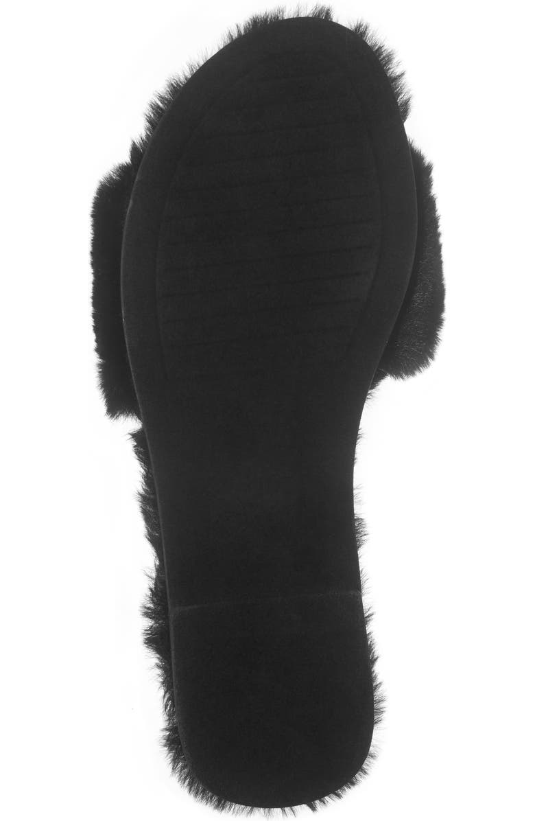 Chinese Laundry Mulholland Faux Fur Slide Sandal, Alternate, color, Black