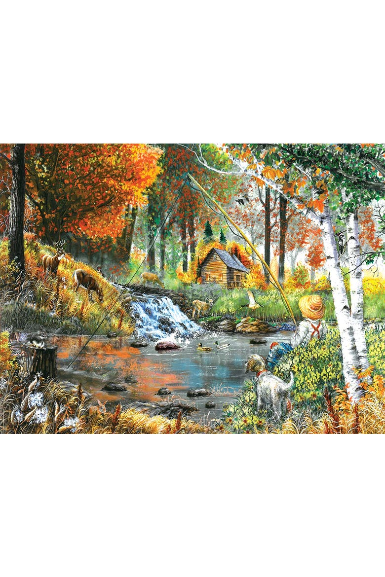 Fishing Companions 500 piece Jigsaw Puzzle for Adults, Alternate, color, Multicolor