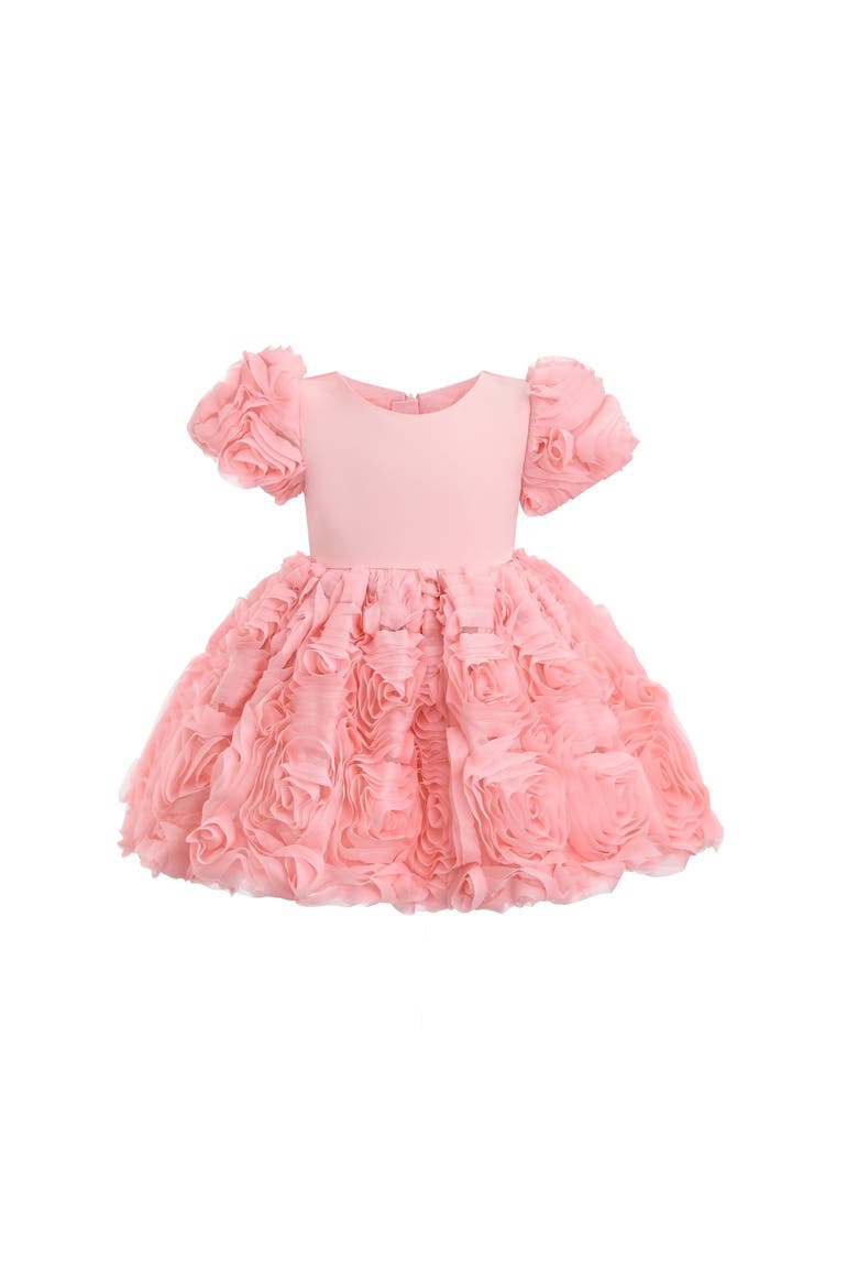 Bow Rosette Dress, Main, color, Pink