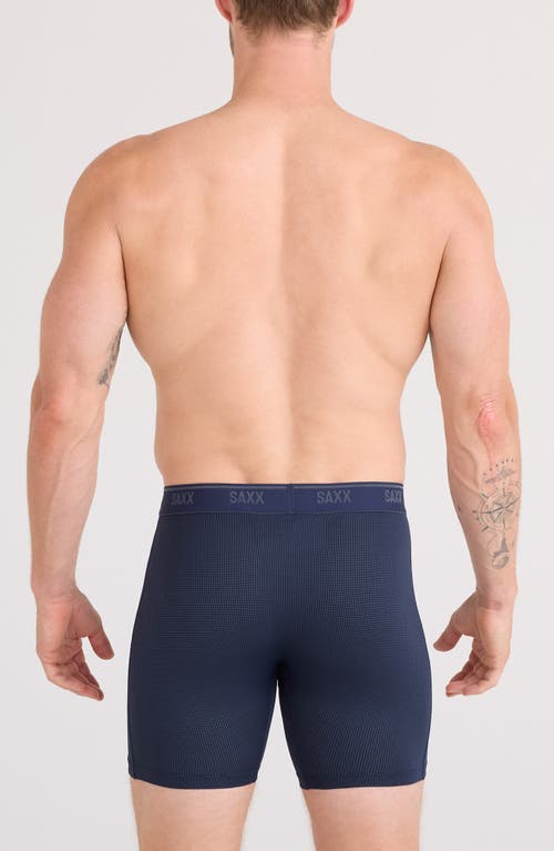 Saxx Quest Quick Dry Mesh Slim Fit Boxer Briefs In Blue