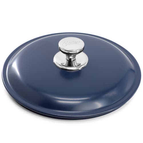 Oster Cartagena 3.8 Quart Nonstick Aluminum Caldero With Lid In Dark Blue In Blue