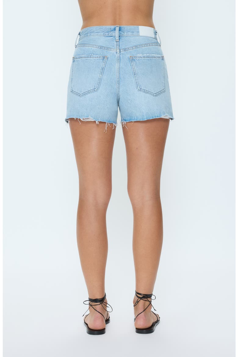 Nova High Waist Cutoff Denim Shorts, Alternate, color, LUNA