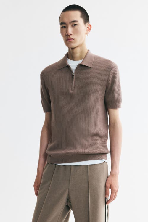 H&M Slim-fit Polo Shirt in Dark Taupe at Nordstrom, Size X-Large