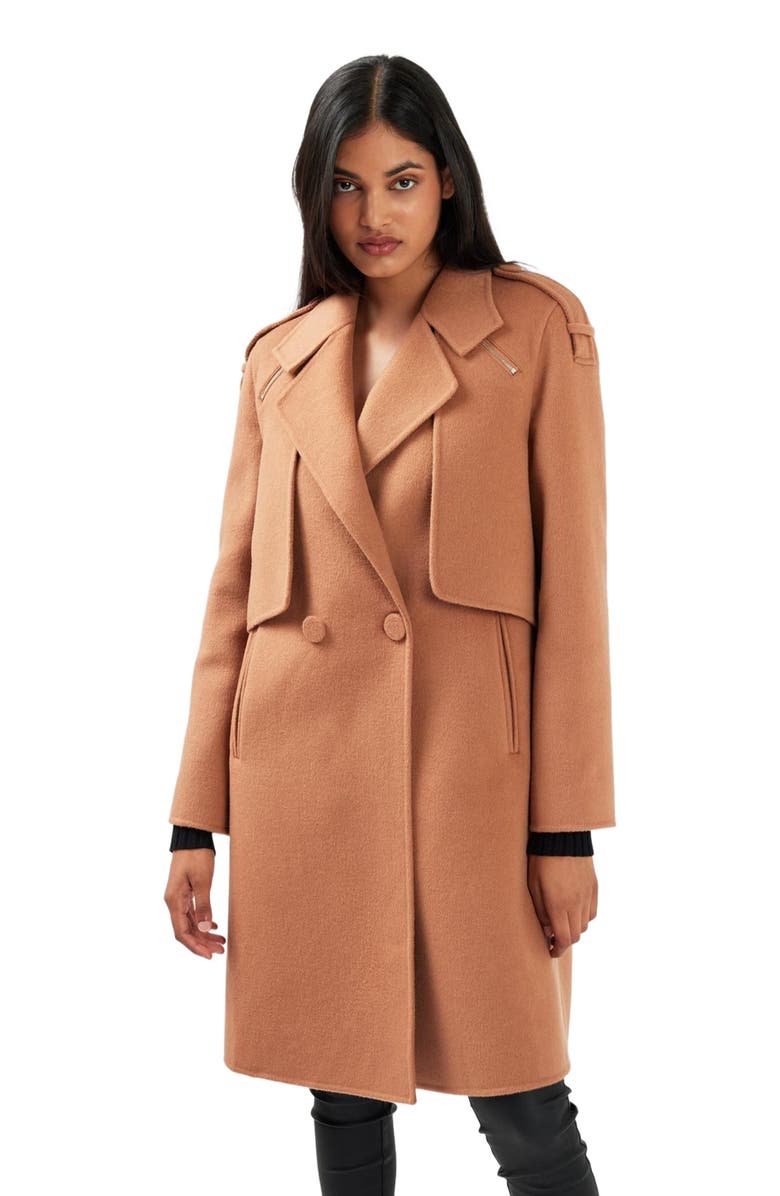 Belle & Bloom Palm City Wool Blend Coat, Alternate, color, Camel
