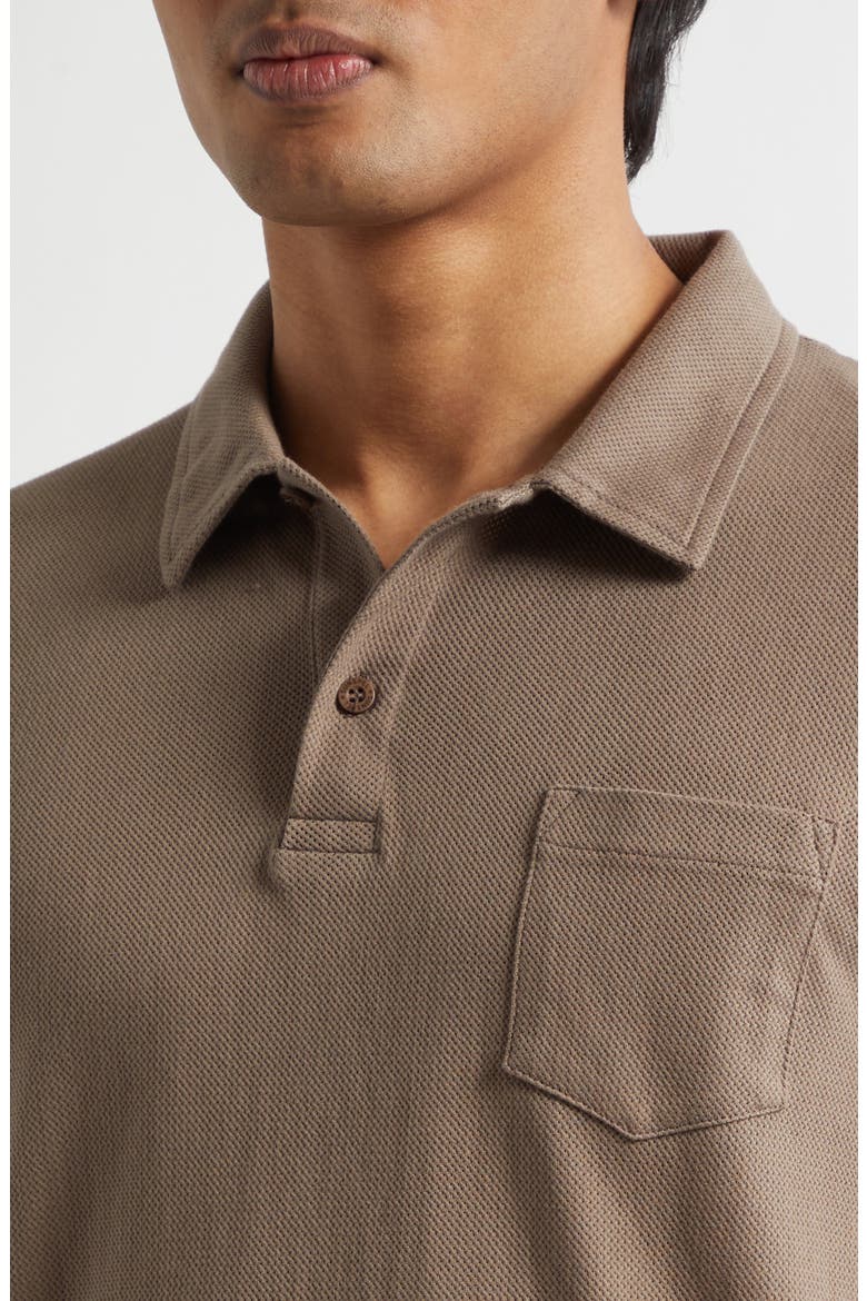 Riviera Cotton Piqué Polo, Alternate, color, DARK CEDAR