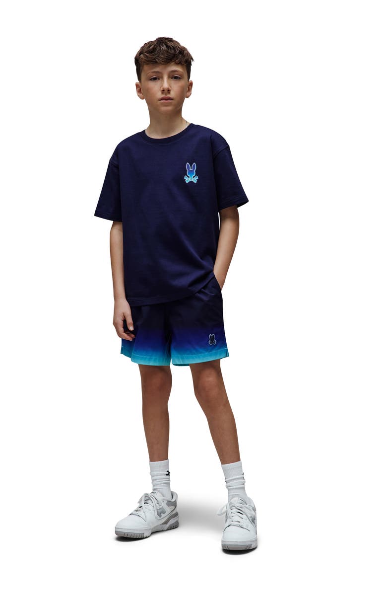 Psycho Bunny Kids' Dax Graphic T-Shirt, Alternate, color, Evening Blue