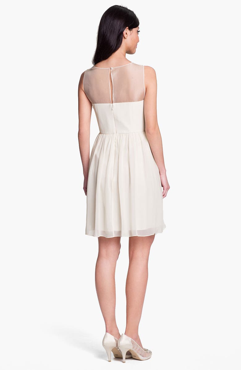 Donna Morgan Embellished Ruffle Chiffon Dress, Alternate, color,