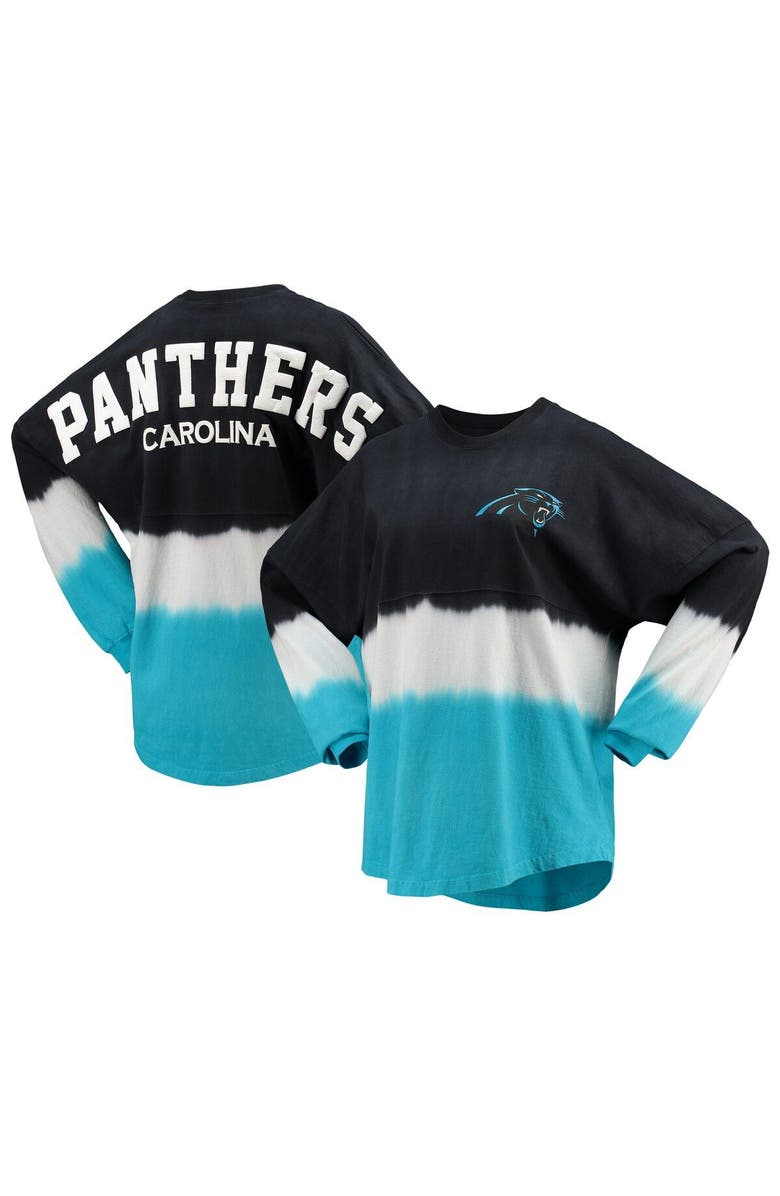 FANATICS Women's Fanatics Branded Black/Silver Carolina Panthers Ombre Long Sleeve T-Shirt, Alternate, color, 
