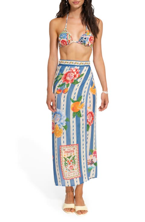 Zinna Basket Cover-Up Sarong
