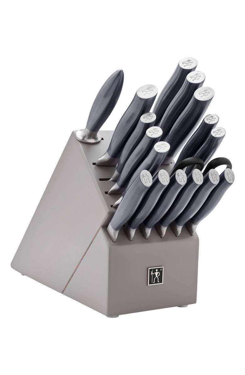 HENCKELS CUTLERY Graphite Stainless Steel Knife Block 18-Piece Set, Main, color, Graphite