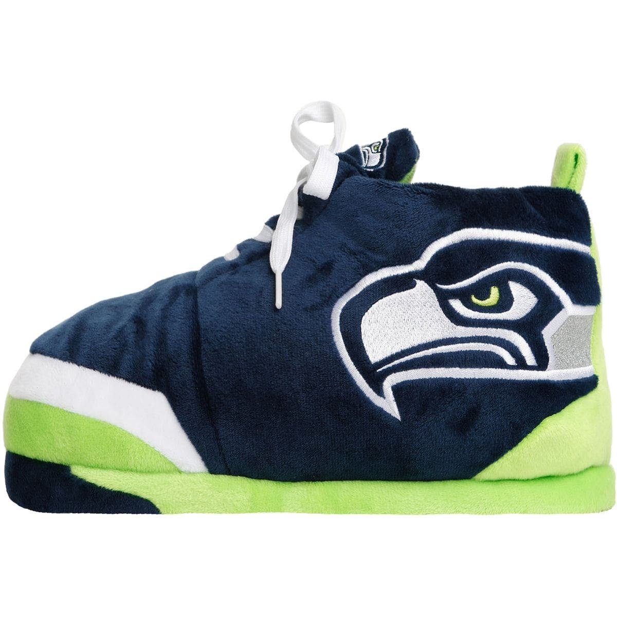 FOCO Youth FOCO Seattle Seahawks Plush Sneaker Slippers, Alternate, color, 