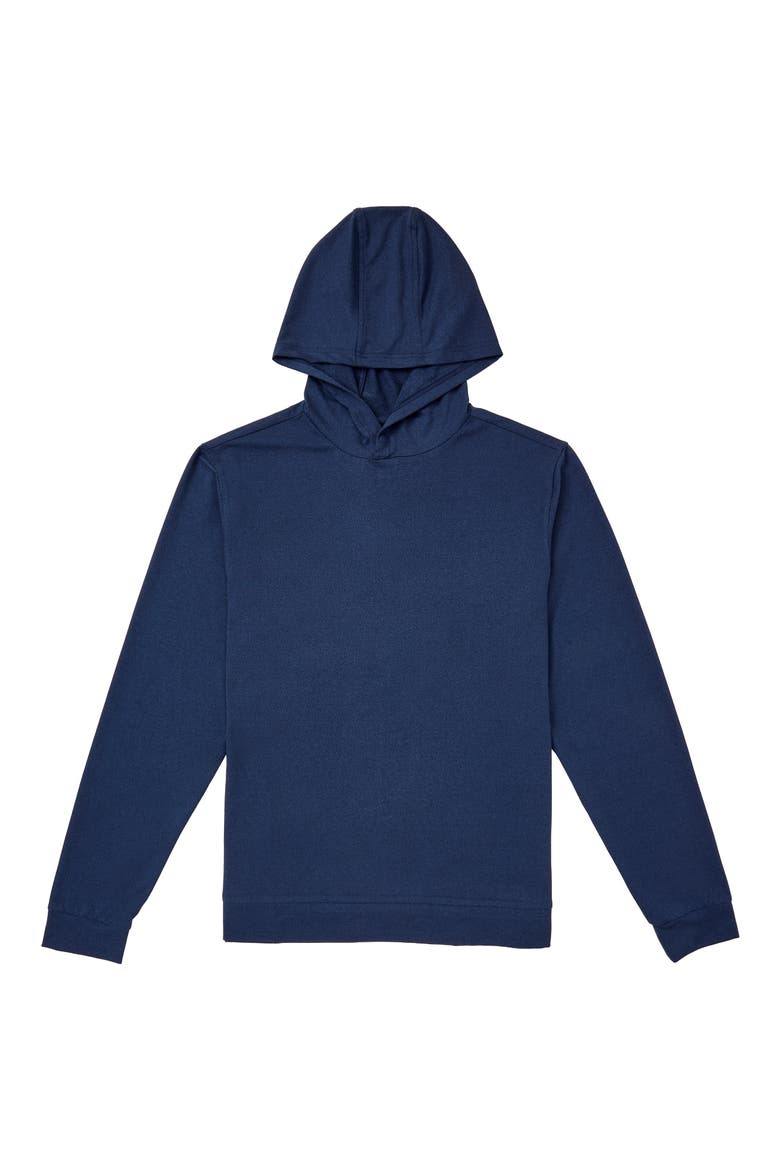 Sun Performance Hoodie, Main, color, HEATHER NAVY