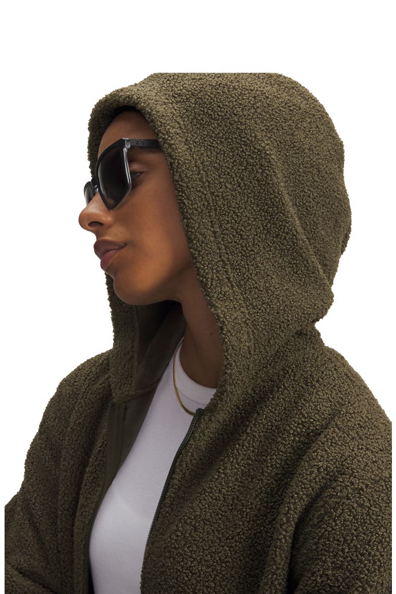 High Pile Fleece Jacket, Alternate, color, GRN