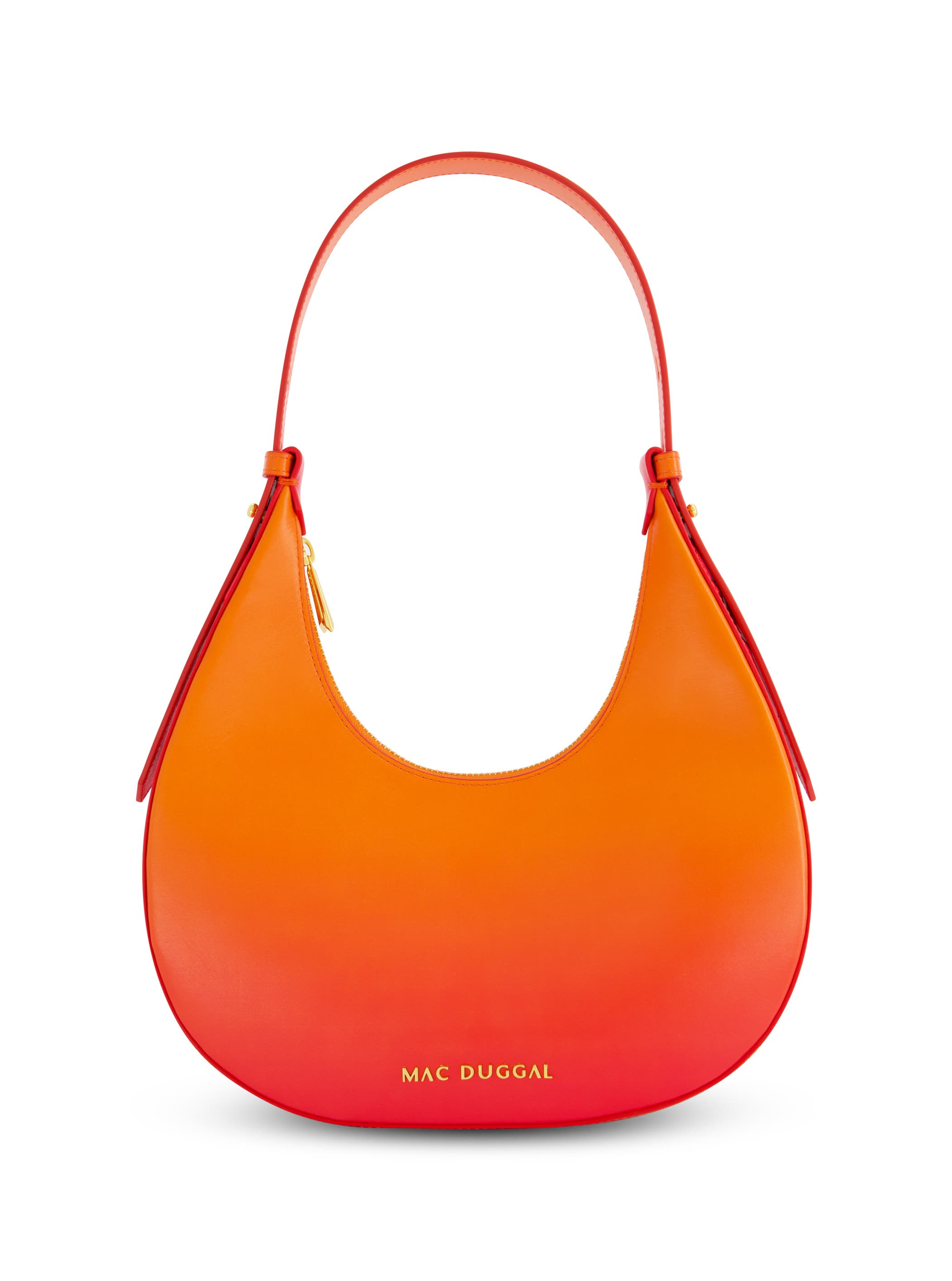 Mac Duggal Ombre Leather Hobo Shoulder Bag, Main, color, 