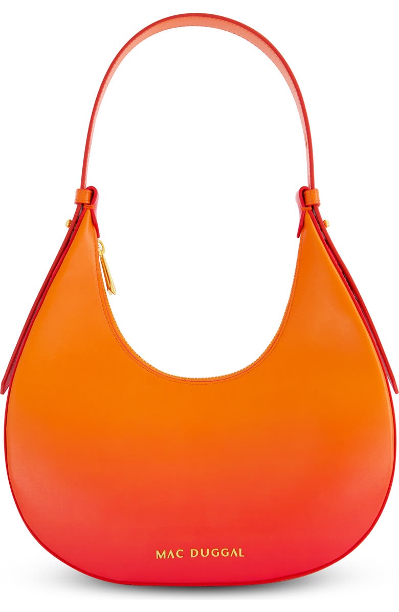 Mac Duggal Ombre Leather Hobo Shoulder Bag, Main, color,
