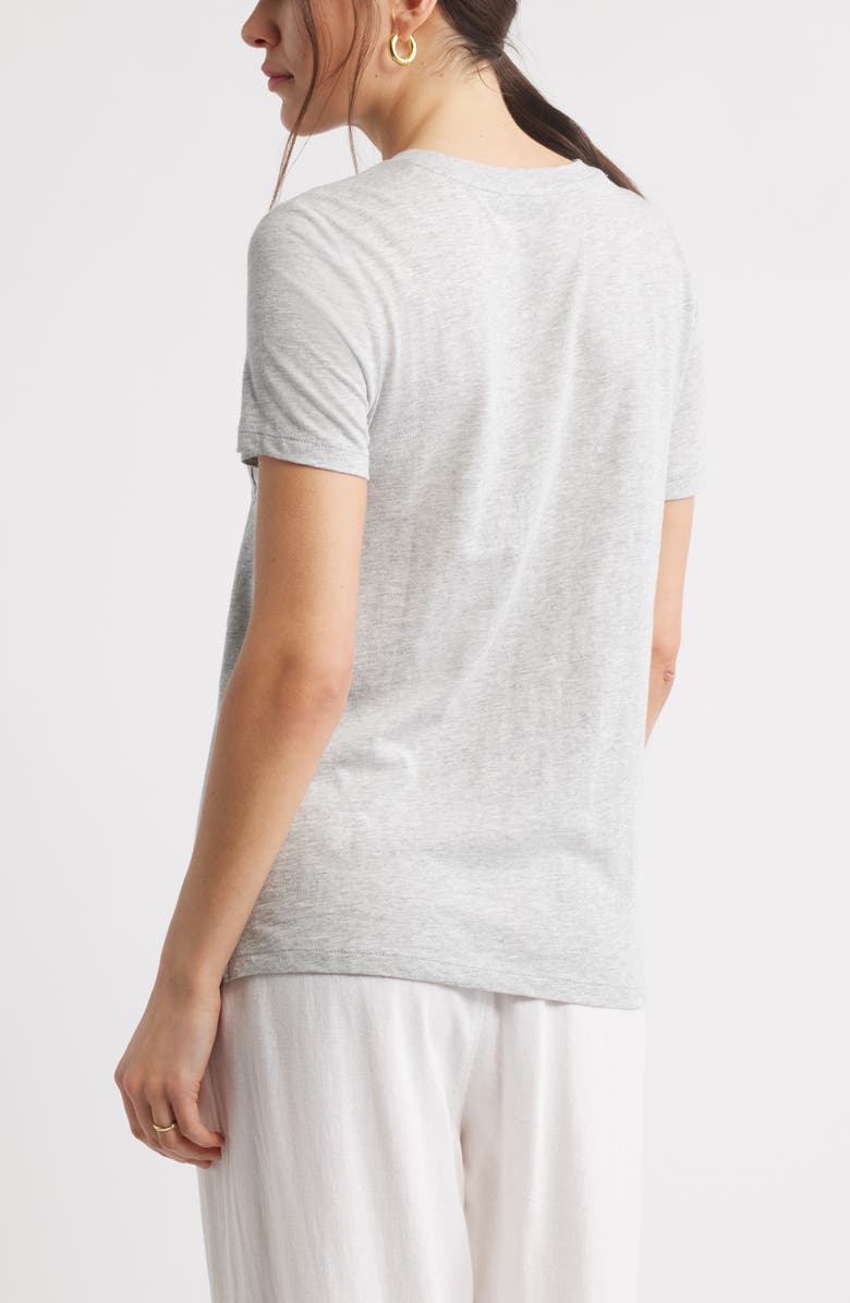 Caslon<sup>®</sup> Cotton & Modal T-Shirt, Alternate, color, Grey Heather