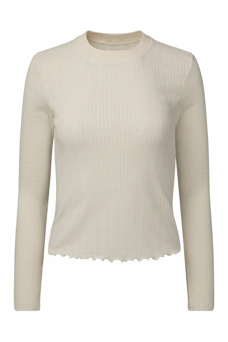 Long Sleeve Crewneck Top, Main, color, IVORY