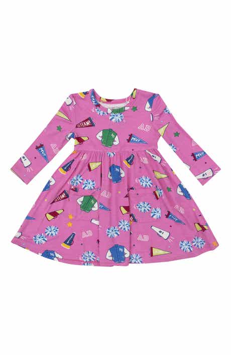 Angel Dear Varsity Cheer Long Sleeve Dress