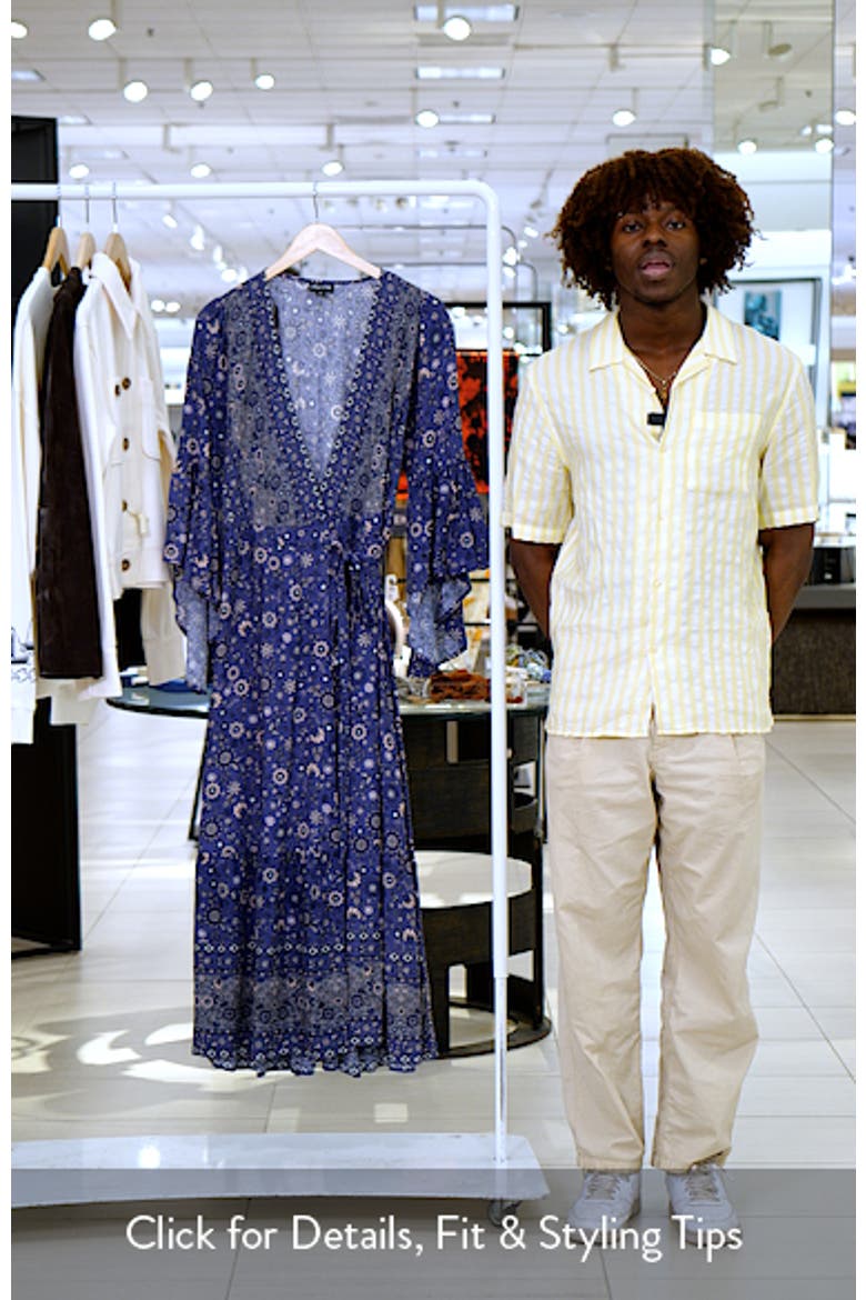 Adhara Mixed Print Long Sleeve Maxi Dress video