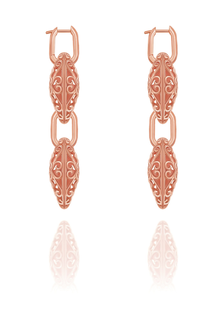 Under the Sea Earrings, Alternate, color, Rose Gold