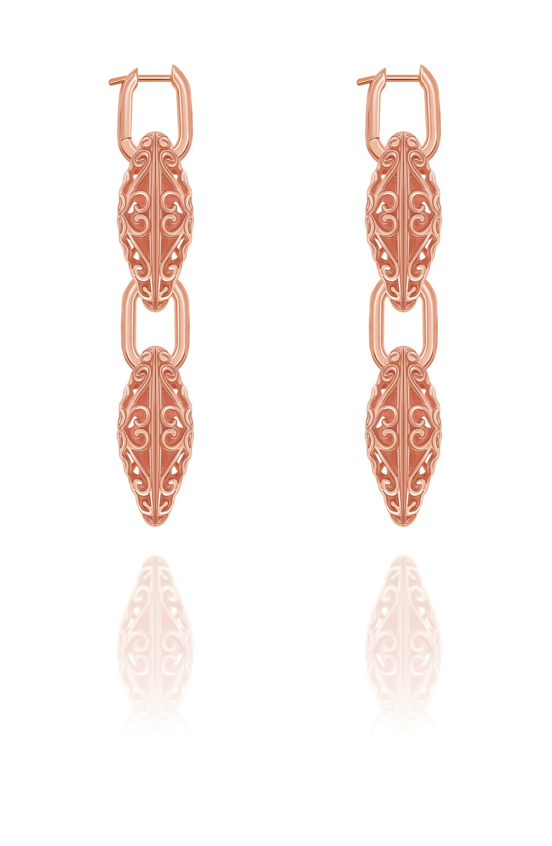 Samantha Siu - New York Under the Sea Earrings, Alternate, color, Rose Gold