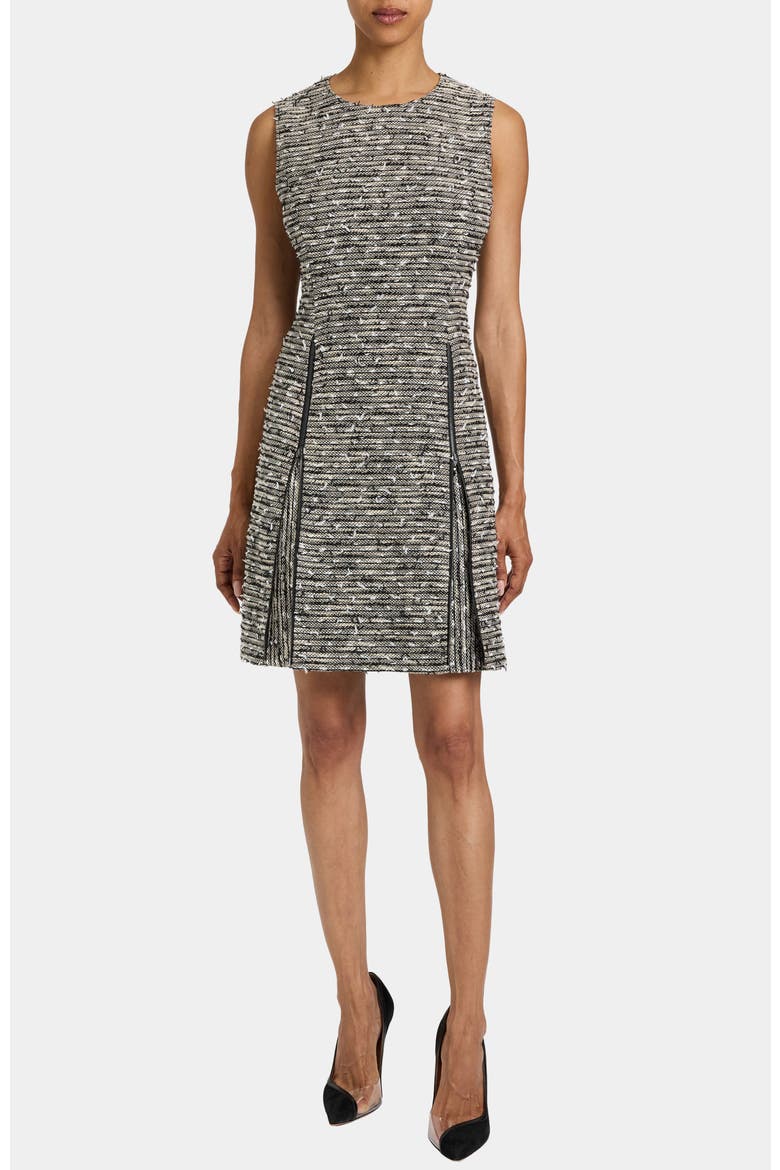 Ida Shift Dress with Zipper Detail, Alternate, color, SANDSTONE