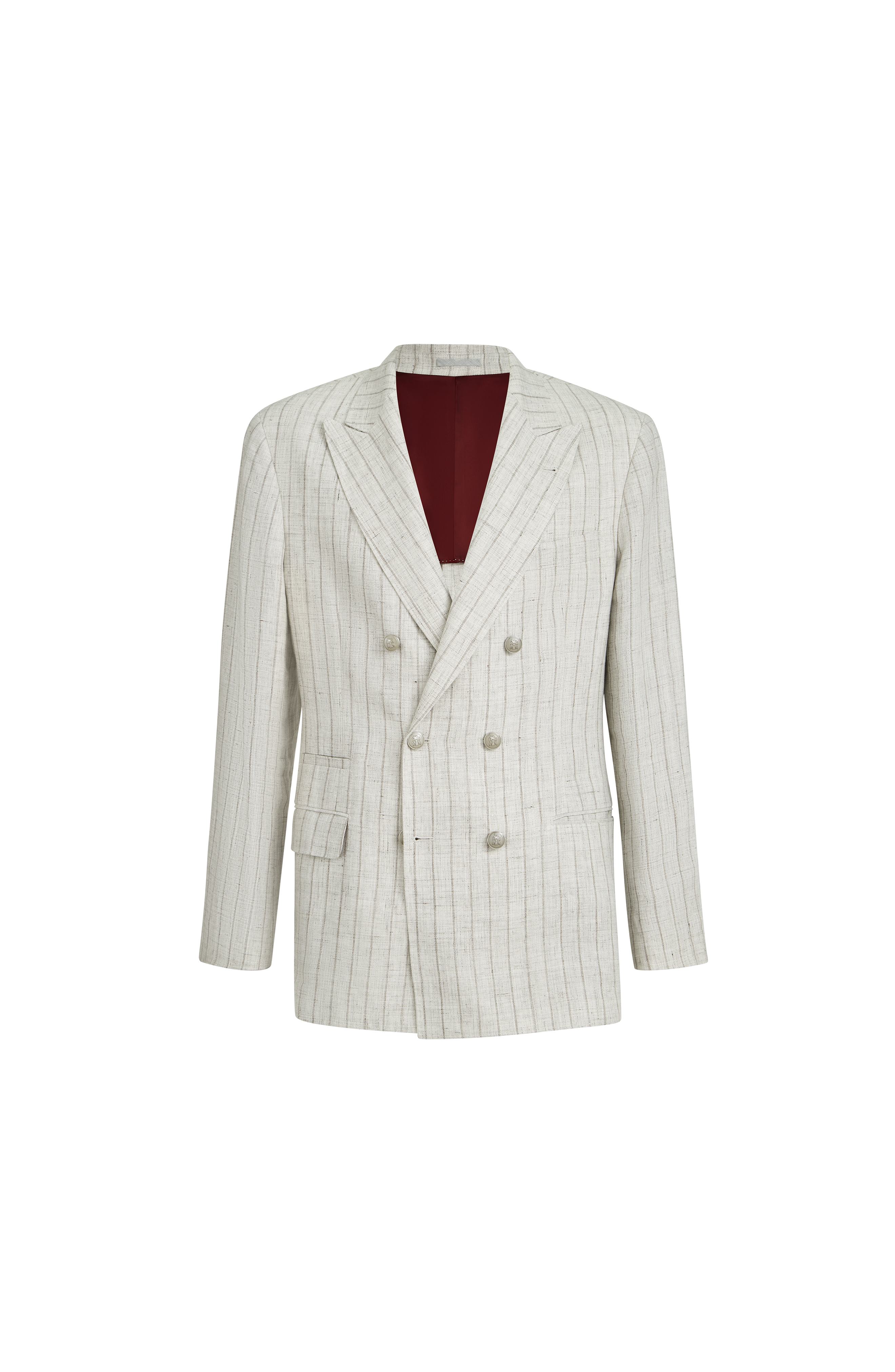 Chalk stripe twill blazer - image 2