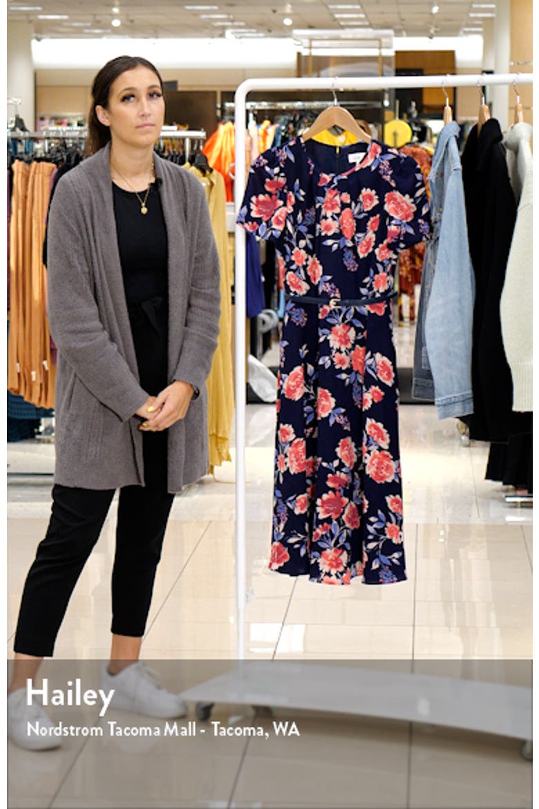 Floral Print Pleated Dress video