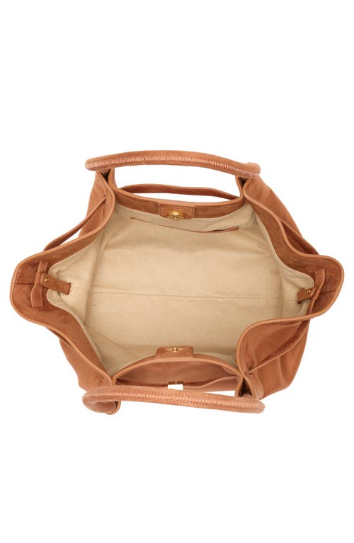 Jw Pei Hana Medium Faux Suede Tote Bag In Brown