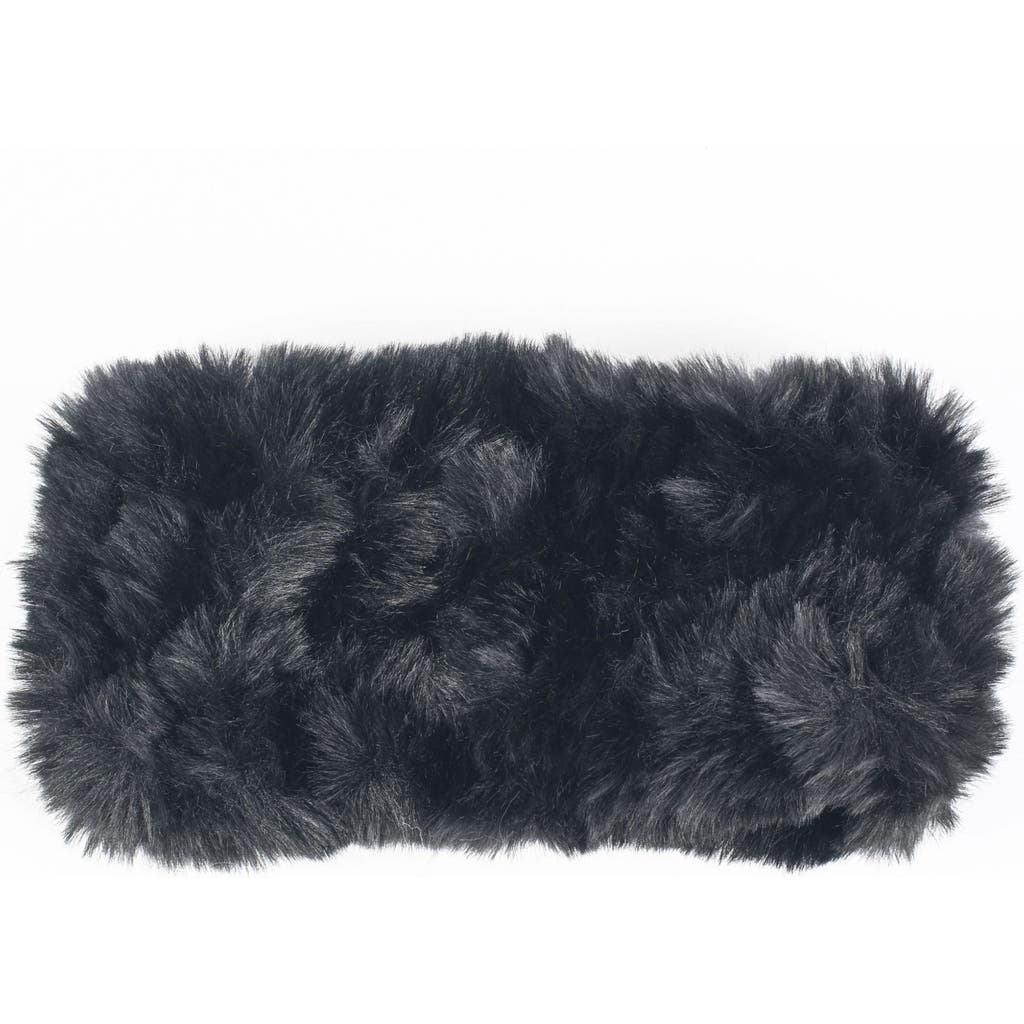 Marcus Adler Faux Fur Headband In Black