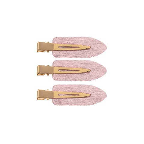 Shimmer Acrylic Creaseless Hair Clip Trio
