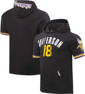 PRO STANDARD Men's Pro Standard Justin Jefferson Black Minnesota Vikings Player Name & Number Hoodie T-Shirt