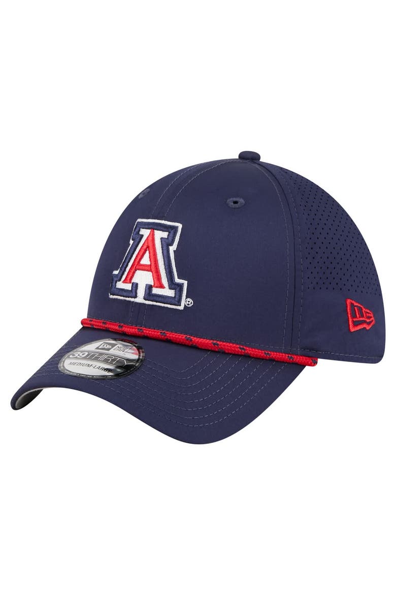 Men's New Era  Navy Arizona Wildcats Rope 39THIRTY Flex Hat, Main, color, Navy