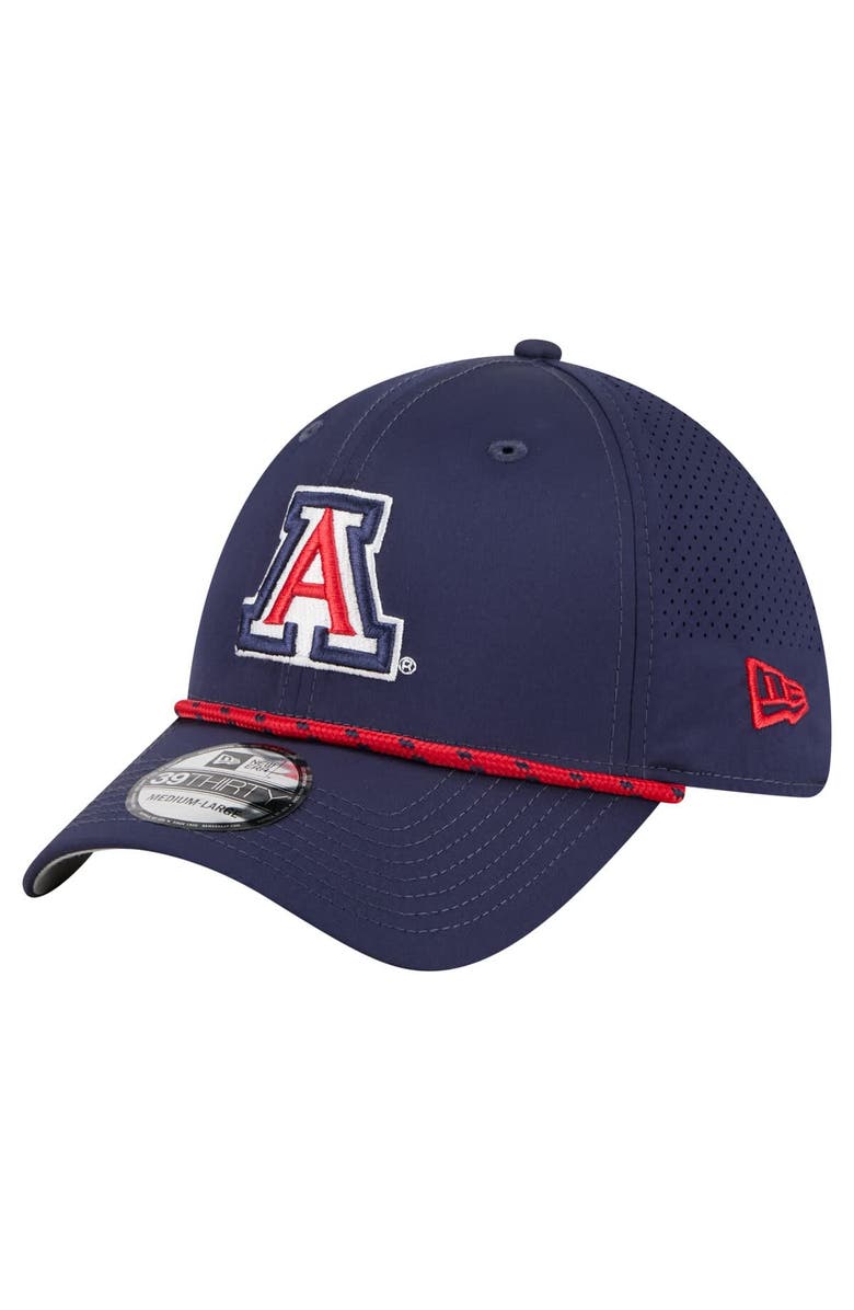 New Era Men
s New Era Navy Arizona Wildcats Rope 39THIRTY Flex Hat, Main, color, Navy