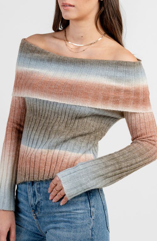 Beivy Off The Shoulder Sweater In Multi