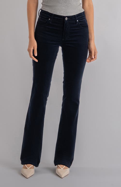 Kut From The Kloth Natalie Mid Rise Bootcut Corduroy Pants In Blue