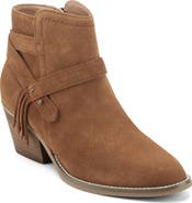 Earth® Corbin Fringe Strap Ankle Bootie