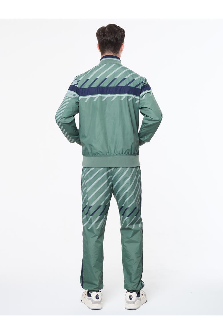 Quadretto Track Jacket, Alternate, color, DUCK GREEN