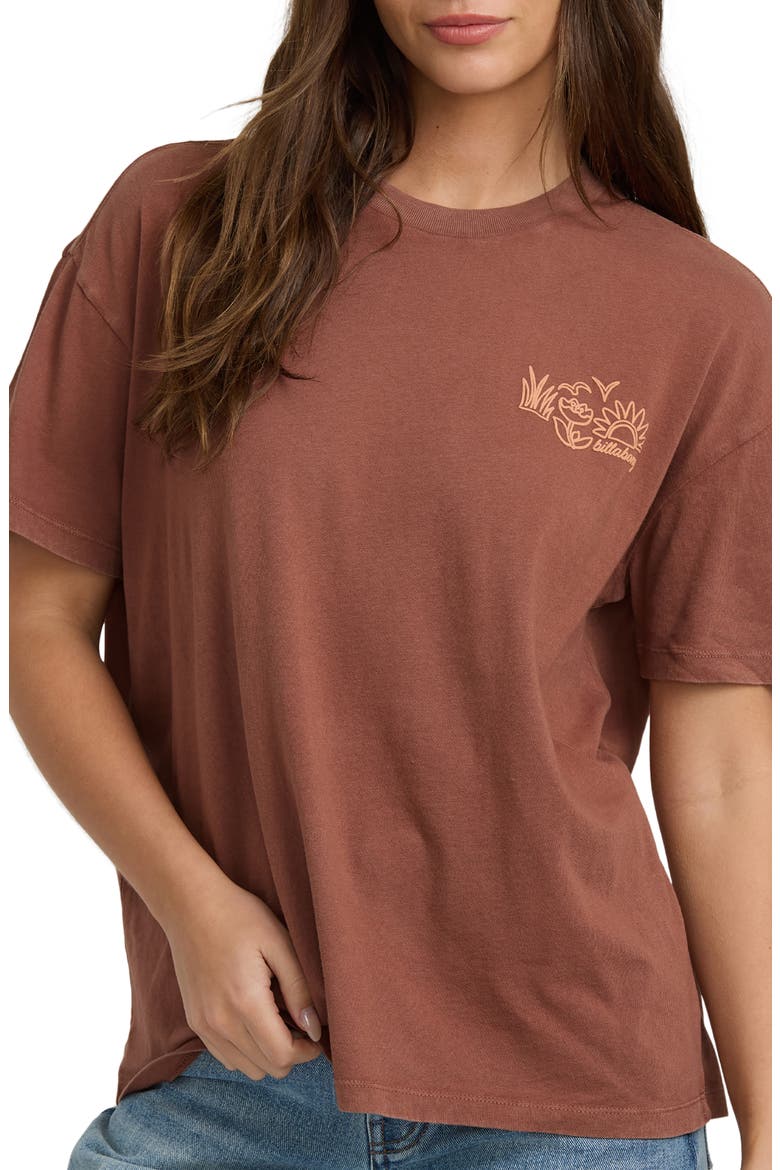 Fresh Glance Cotton Graphic T-Shirt, Alternate, color, COWHIDE