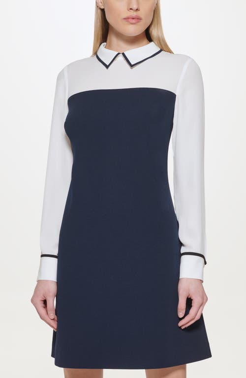 Tommy Hilfiger Colorblock Long Sleeve Dress