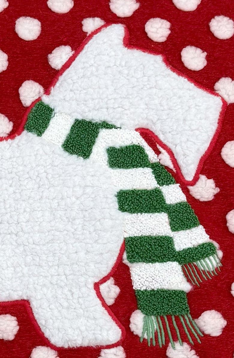 STUDIOCHIC Scottie Decorative Throw Pillow, Alternate, color, Red / White