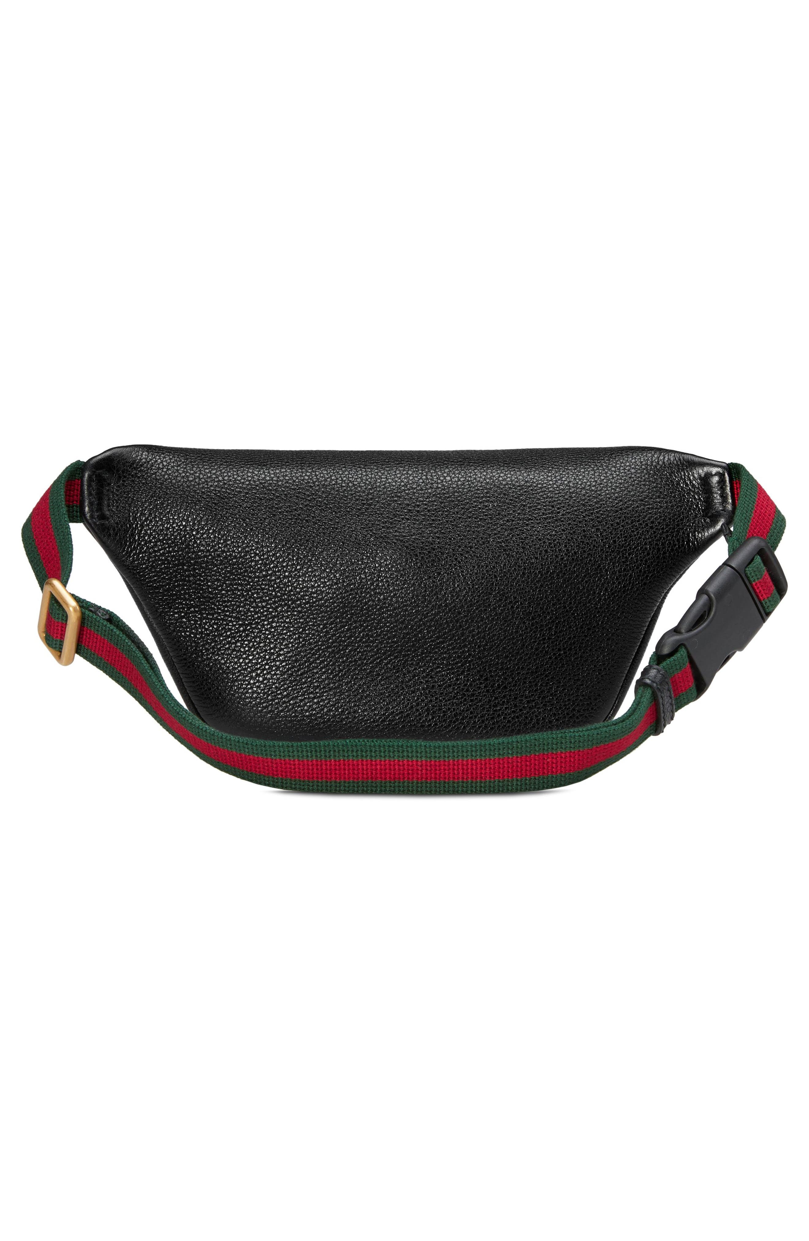 Gucci Leather Belt Bag, Alternate, color, 