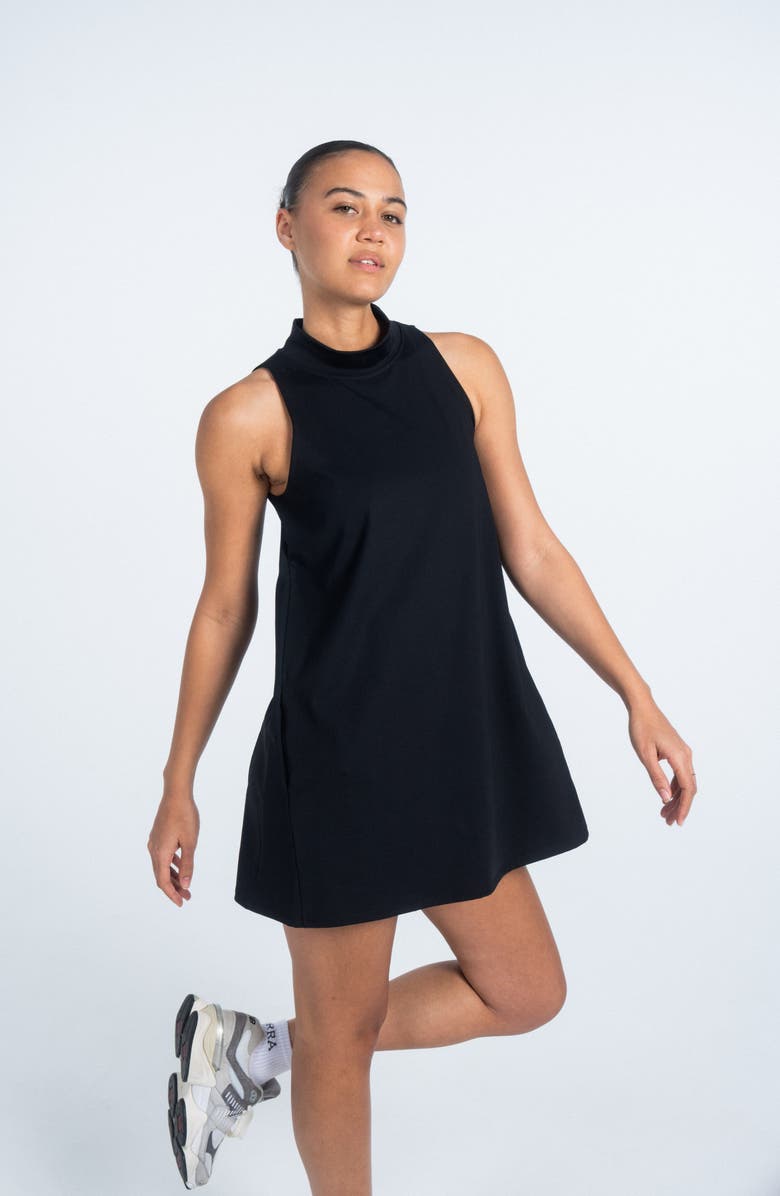Sierra Madre Golf Ready Swing Dress, Main, color, Black