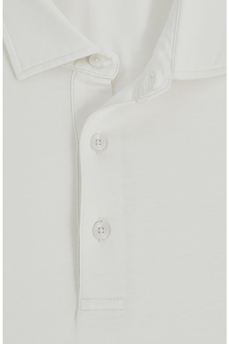 Portofino Long Sleeve Supima® Cotton Polo, Alternate, color, WHITE