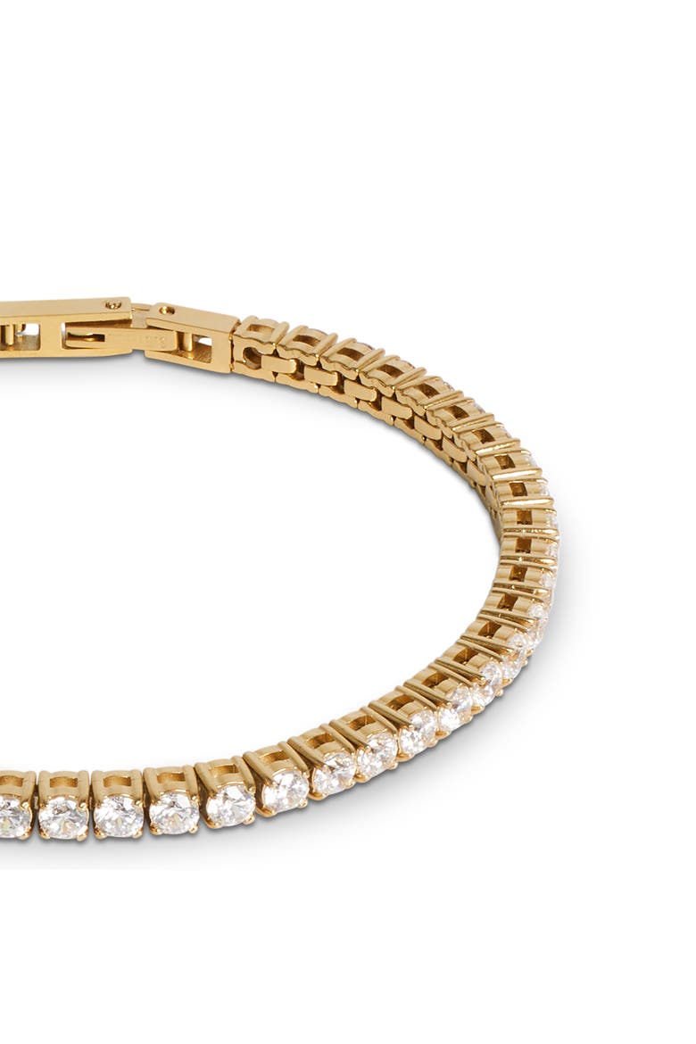 Tennis Bracelet Crystal Bracelet, Alternate, color, Gold