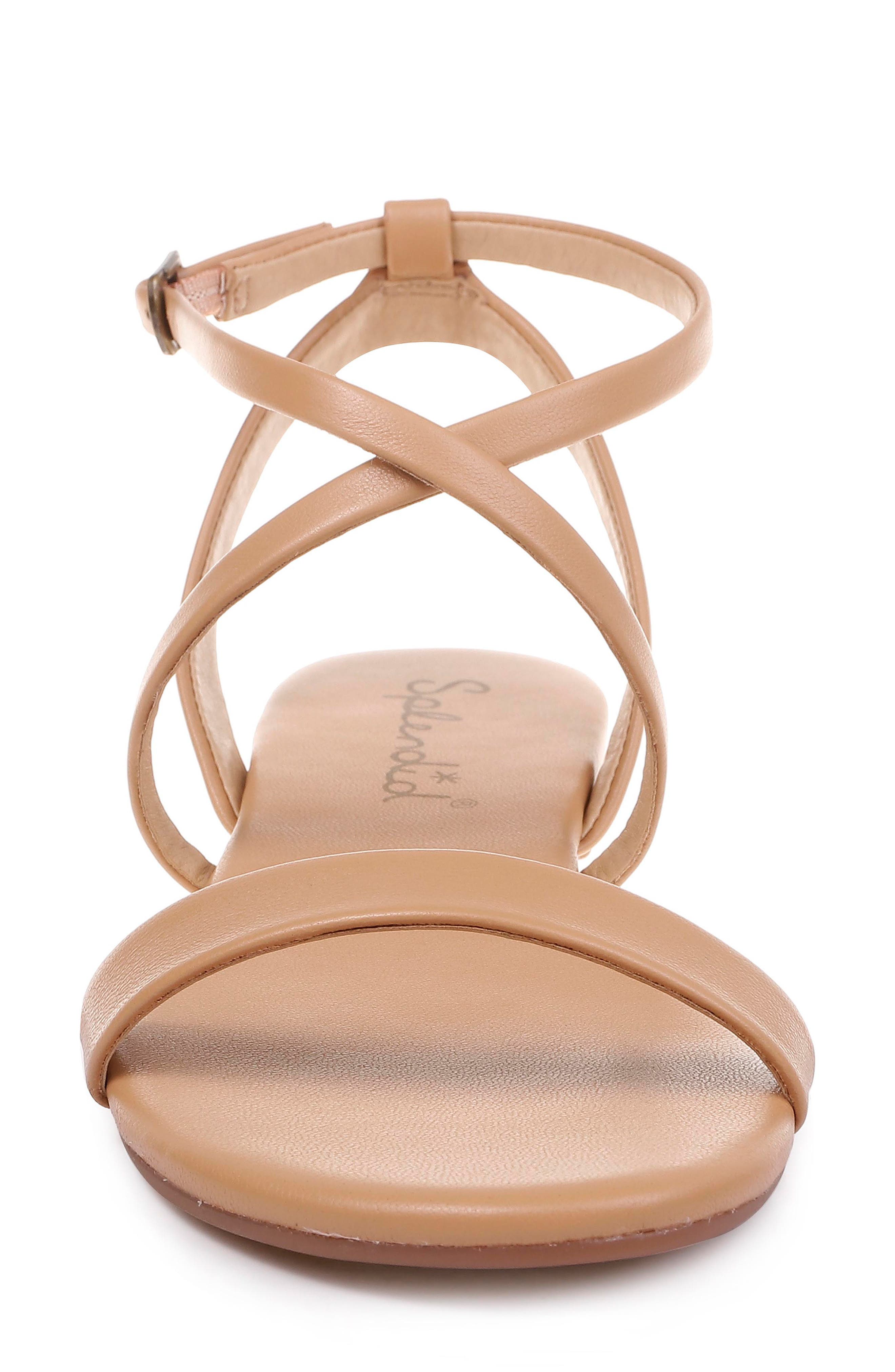 Susannah Strappy Sandal, Alternate, color, NUDE LEATHER